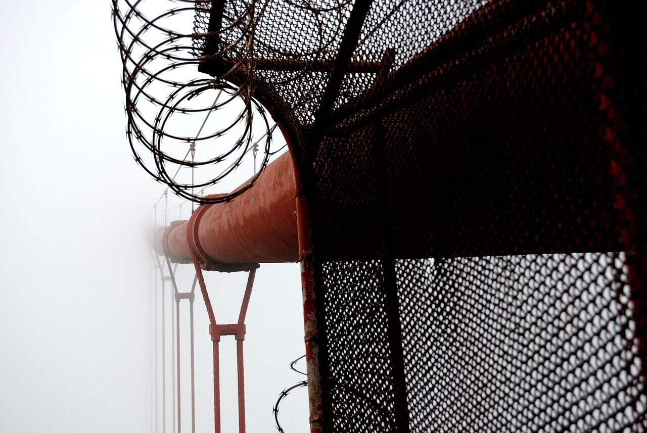 橋, 霧, カリフォルニア, 金属, スチール, サンフランシスコ, 建築, 都市