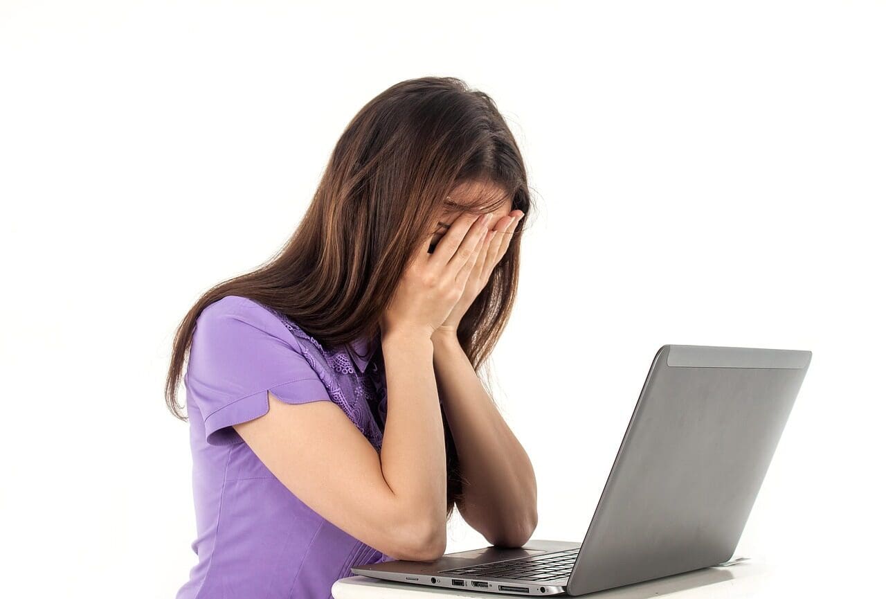 young woman, computer, notebook, white background, emotions, people, work, fatigue, computer, computer, computer, computer, work, work, fatigue, fatigue, fatigue, fatigue, fatigue