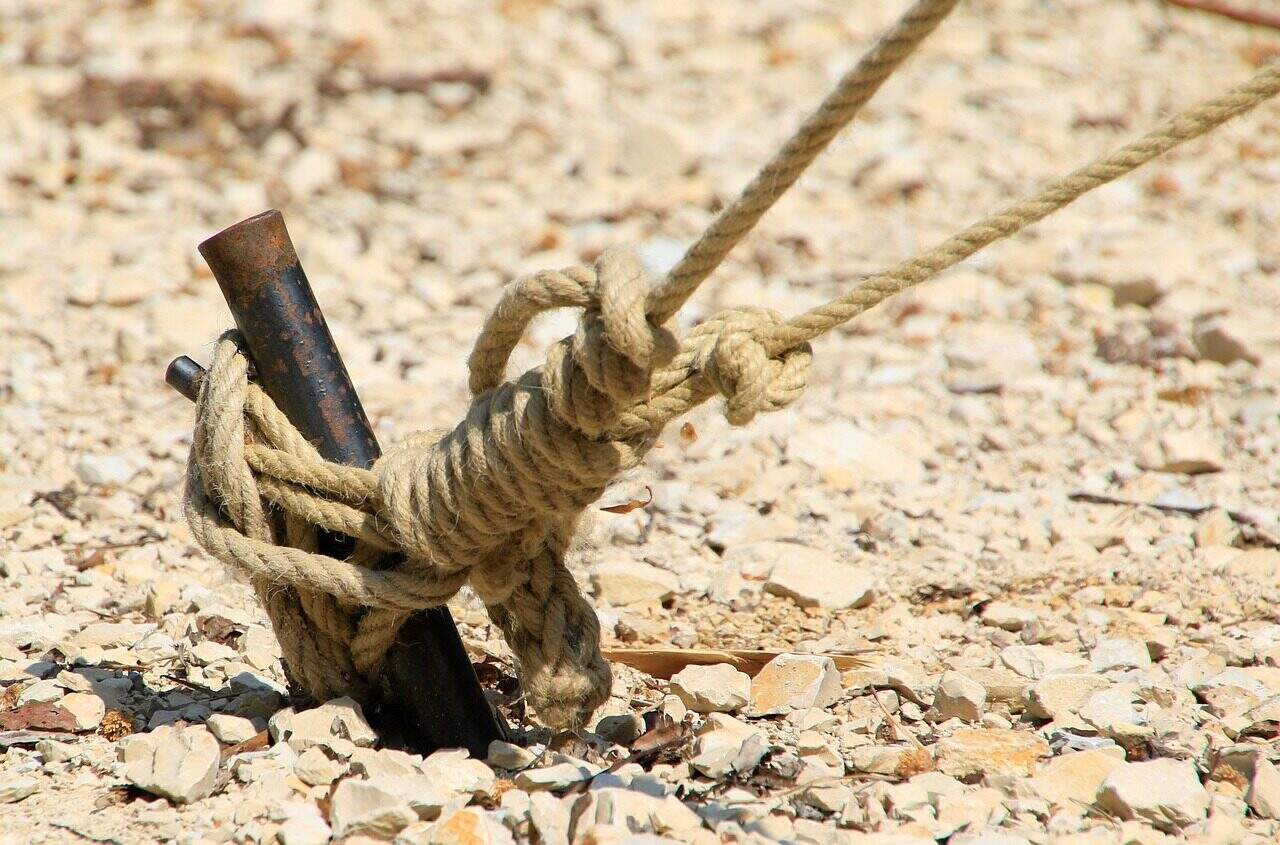 herring, tent anchor, fastening, time, rope, backup, hook, node