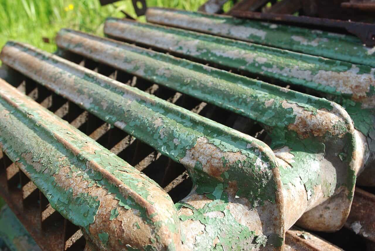 battery, pipe, iron, cast iron, rust, old, heavy