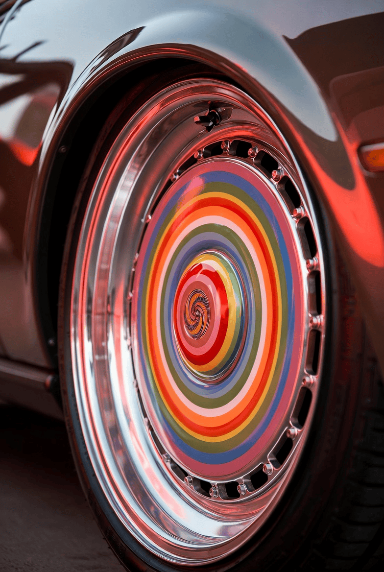 Colorful threads woven across a vintage car's windshield and body, illustrating intricate fastening techniques and thread types used in automotive assembly. Colorful threads woven across a vintage car's windshield and body, illustrating intricate fastening techniques and thread types used in automotive assembly.