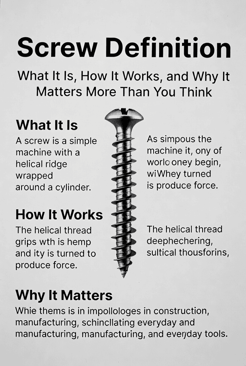 Screw Definition: What It Is, How It Works, and Why It Matters More Than You Think Screw Definition: What It Is, How It Works, and Why It Matters More Than You Think