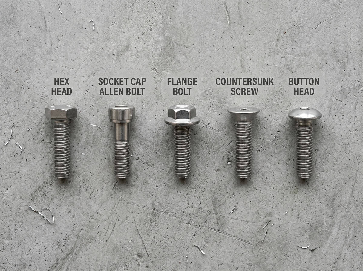 Hex head bolt for industrial applications, manufactured by DingLong.