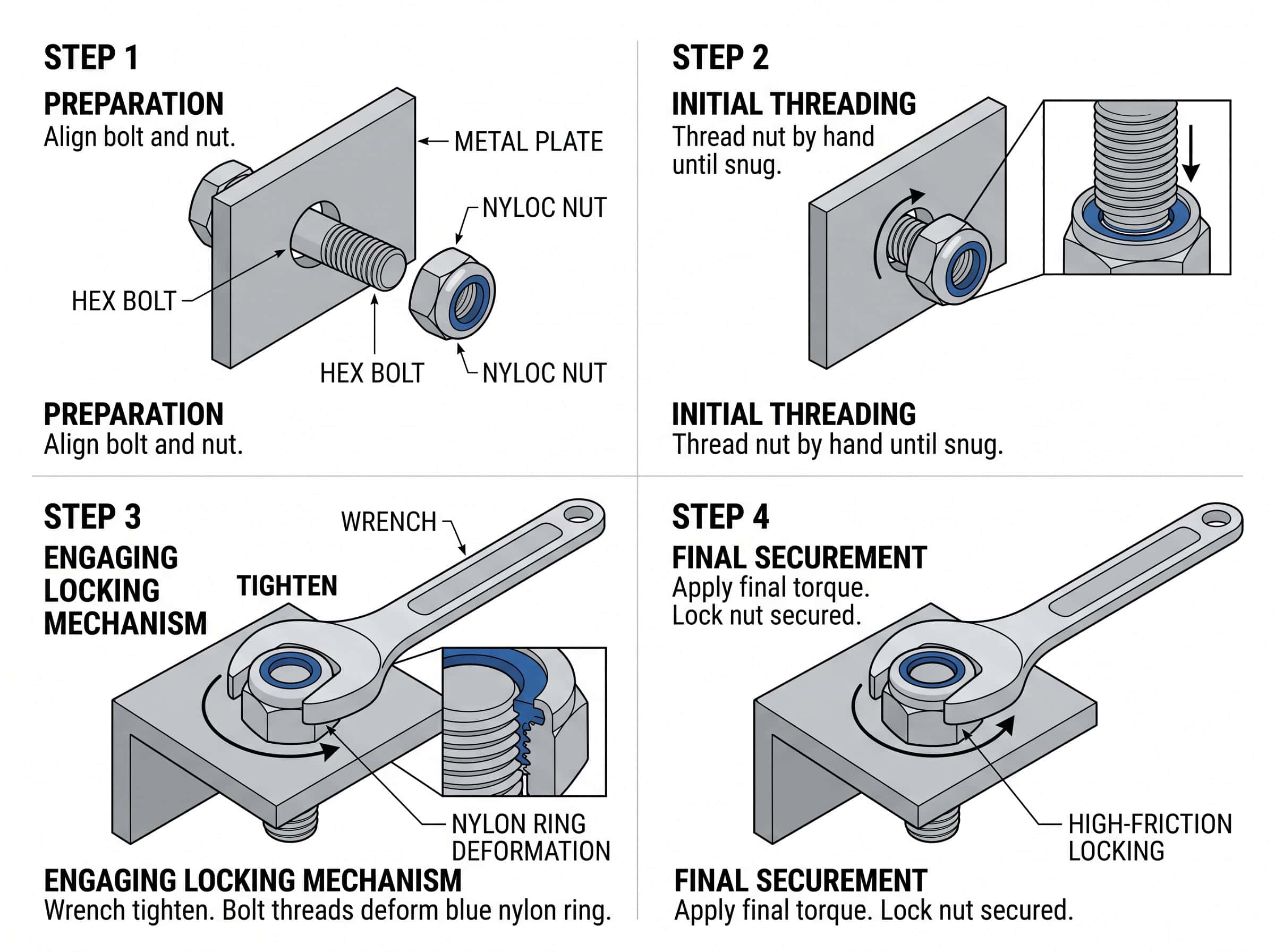 High-strength flange bolts with precise threading and locking mechanisms for industrial assembly and machinery.