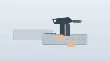 Industrial flange bolt being installed on a metal surface, showcasing high-quality manufacturing for industrial applications.