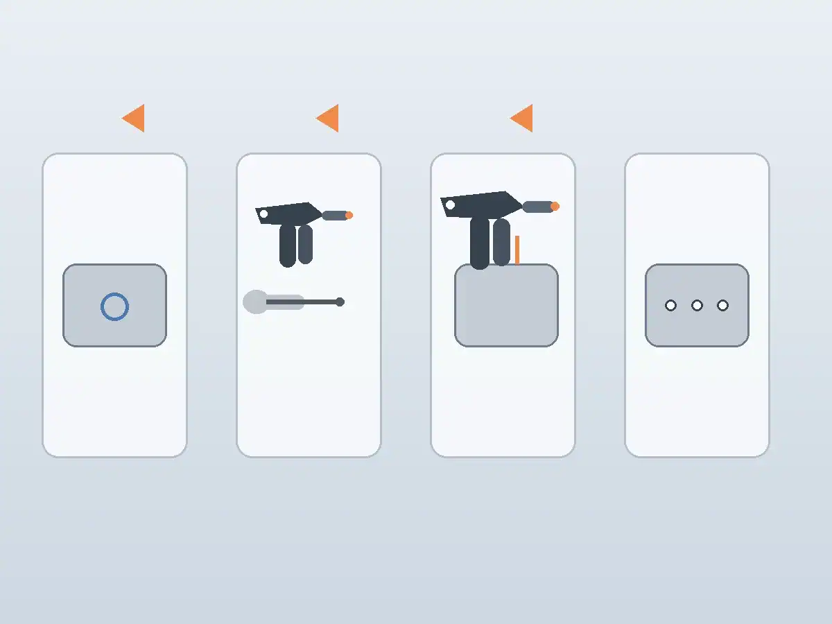 Illustration of the manufacturing process for flange bolts and industrial screws, showing steps from raw material to finished product.