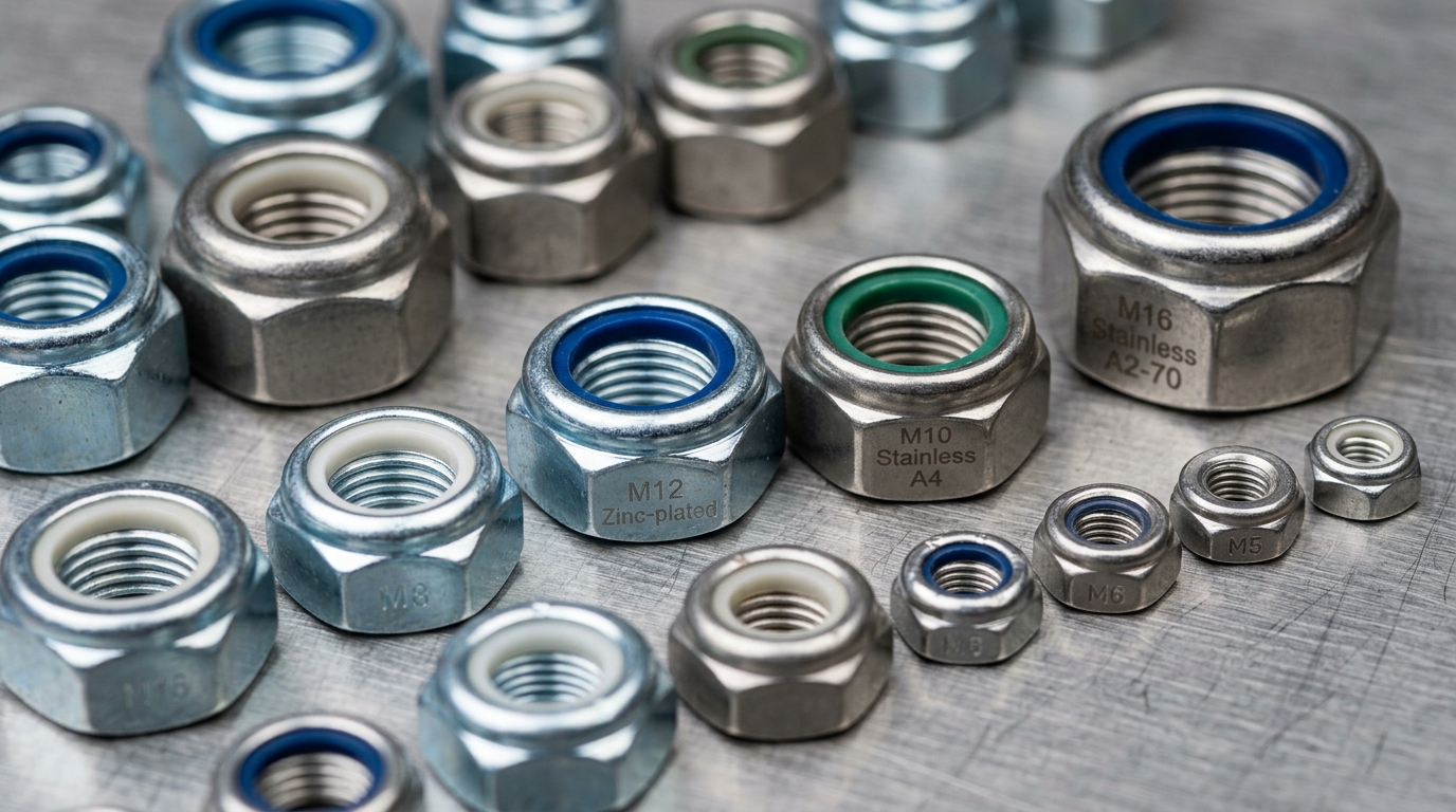 様々なサイズとコーティングを備えた高品質な工業用六角ナットは、フランジボルトや重荷重締結のニーズに最適です。
