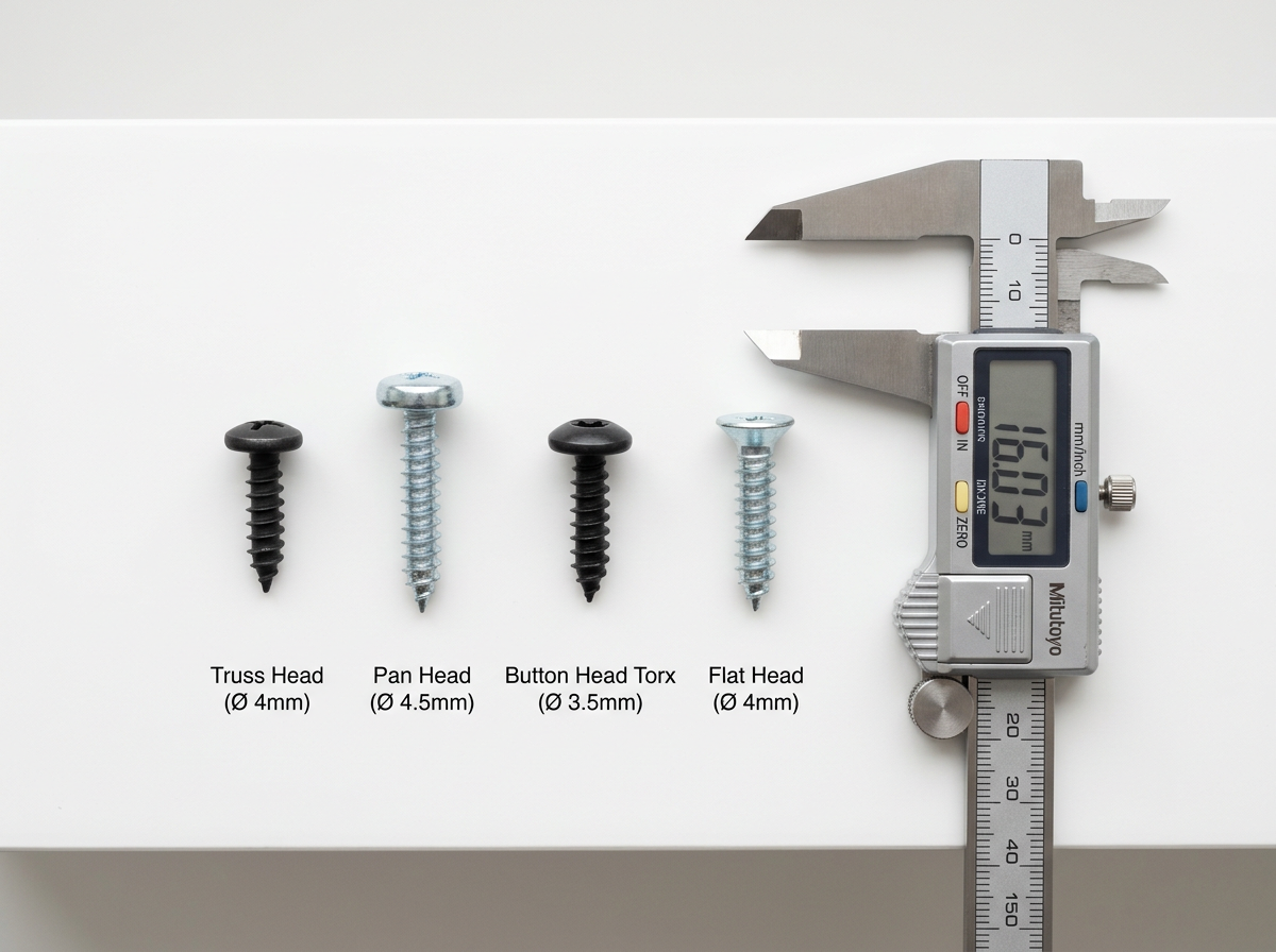 self tapping screws for plastic — side-by-side comparison of Plastite Hi-Lo PT and thread-cutting screw types arranged on white studio surface